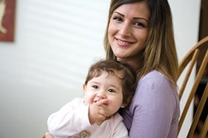 woman and child